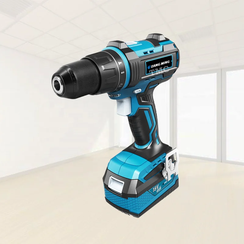 2021 Hot Sale Electric Power 18V lithium battery 50N.m Brushless Cordless Impact Concrete Metal Drill set model CD-B0318E-2T