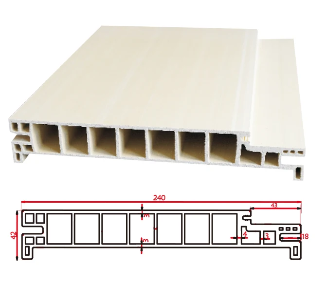 China Sale Waterproof Door WPC Frame Interior WPC Door Jamb(240A-43)
