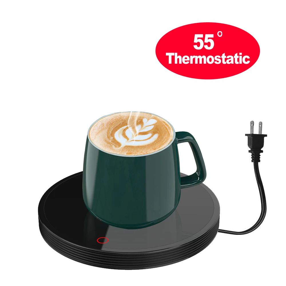 Wholesale OEM custom electric self heating temperature control ceramic cup tea carafe coffee smart mug warmer