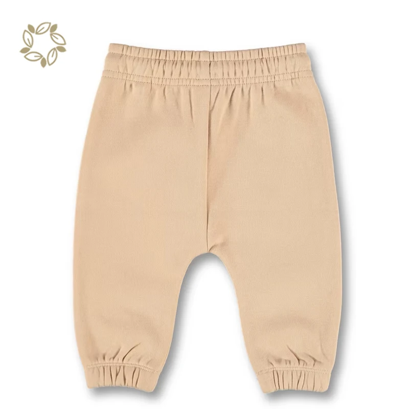 baby plain fleece sweatpants organic cotton toddler pants Sustainable children Jogger pants customized toddler girl pants