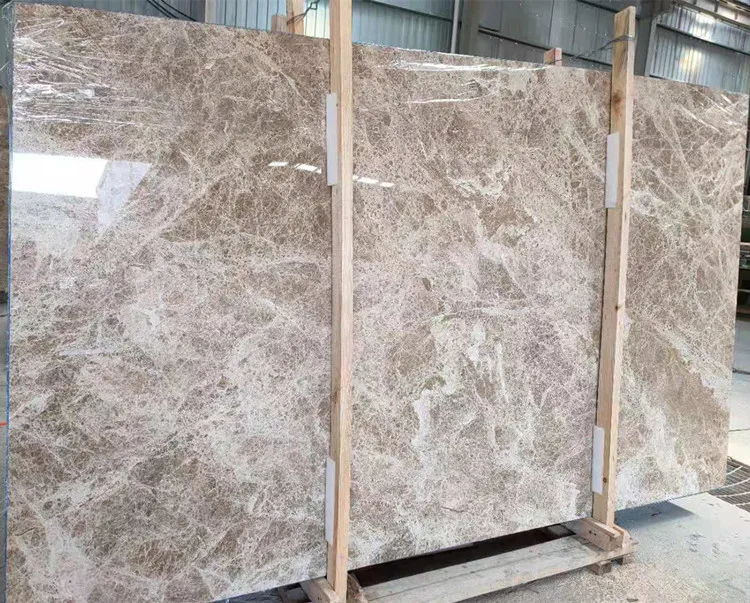 Wholesale High gloss Light emperador marble tiles for floor
