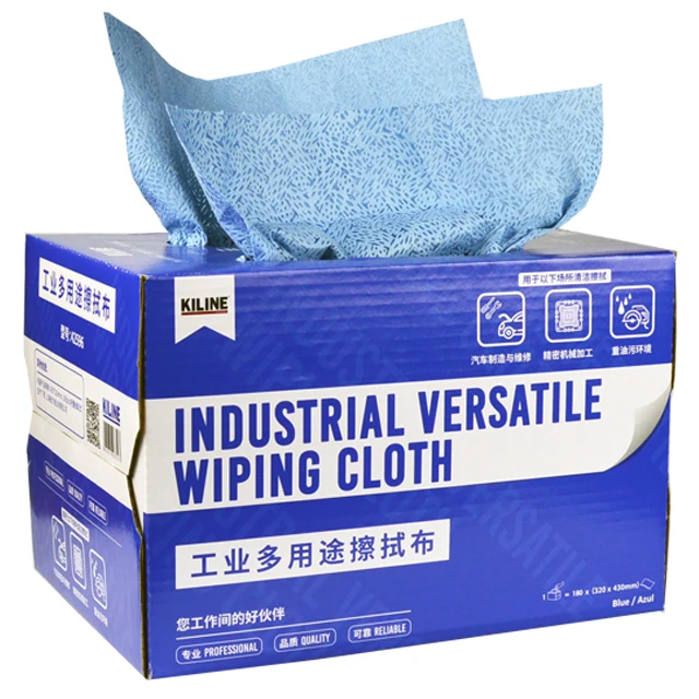 KILINE Multi-purpose Pop-up Brag Box Meltblown Nonwoven Polypropylene Oil Absorption Wipes To Benchmarked Against KCWYPALL42921