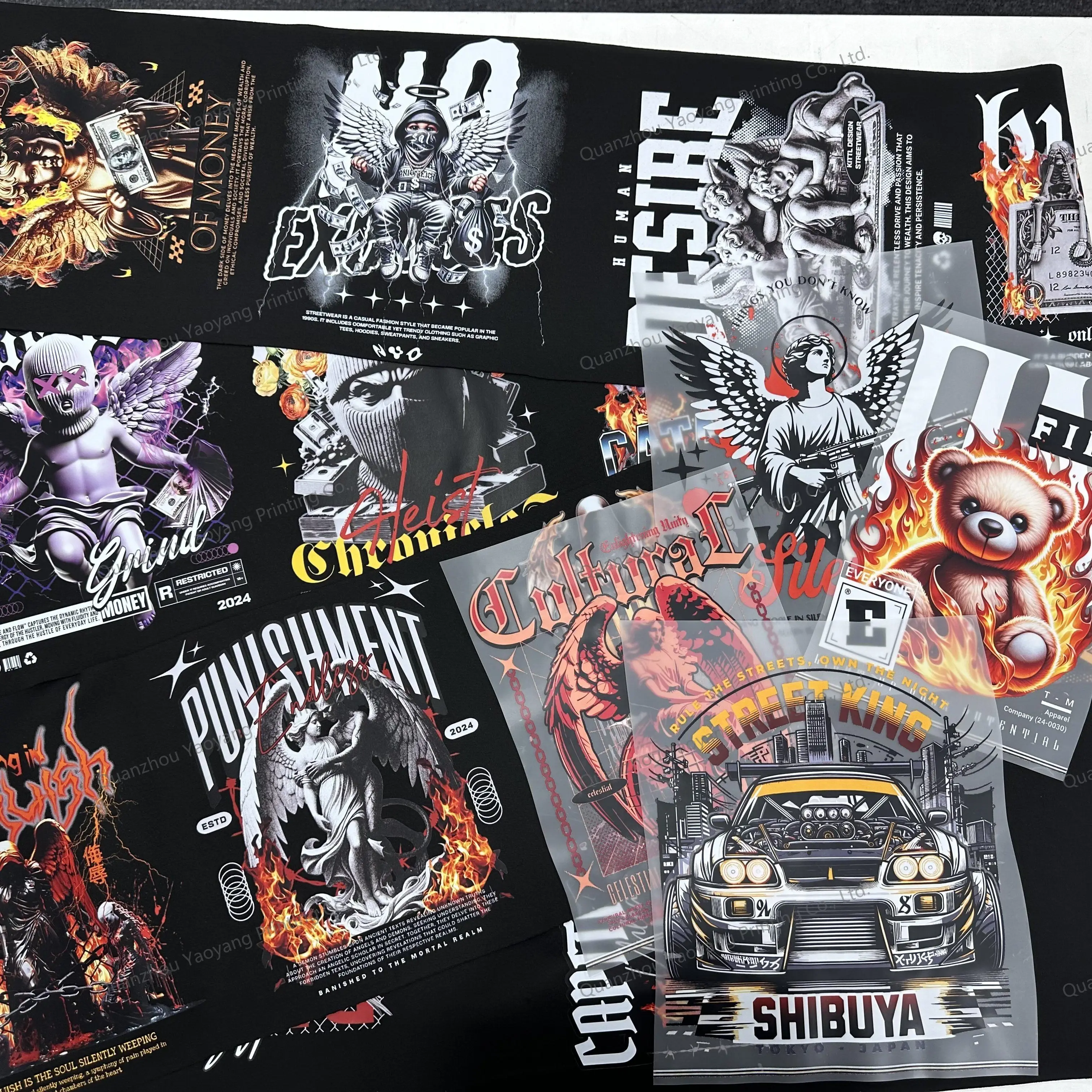 Factory Supply Sticker Shirts Iron on Clothing Labels Design Service Custom Digital Printing Diy Logo Plastisol Heat Transfer