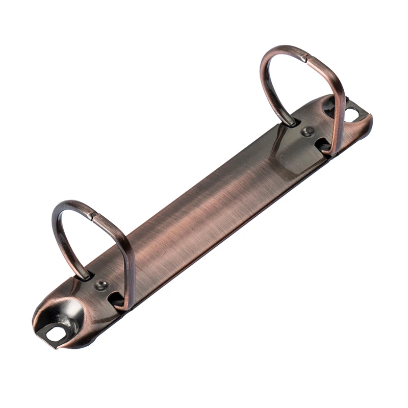 Antique Brass Metal 2 Hole Ring Binder Mechanism Clip