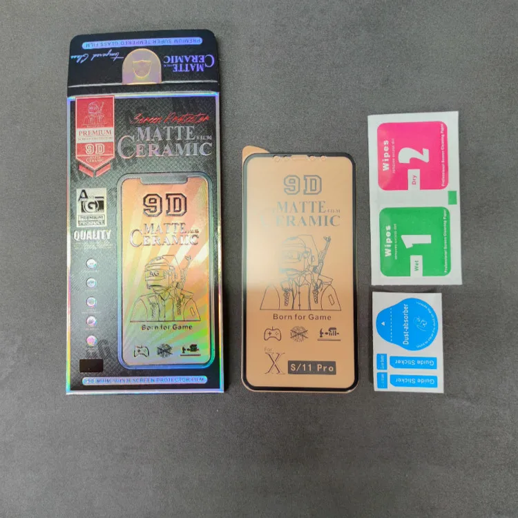 2022  best price mobile screen guard Matte Ceramic tempered glass for iphone 12 screen protector for HUAWEI honor 20 pro lcd