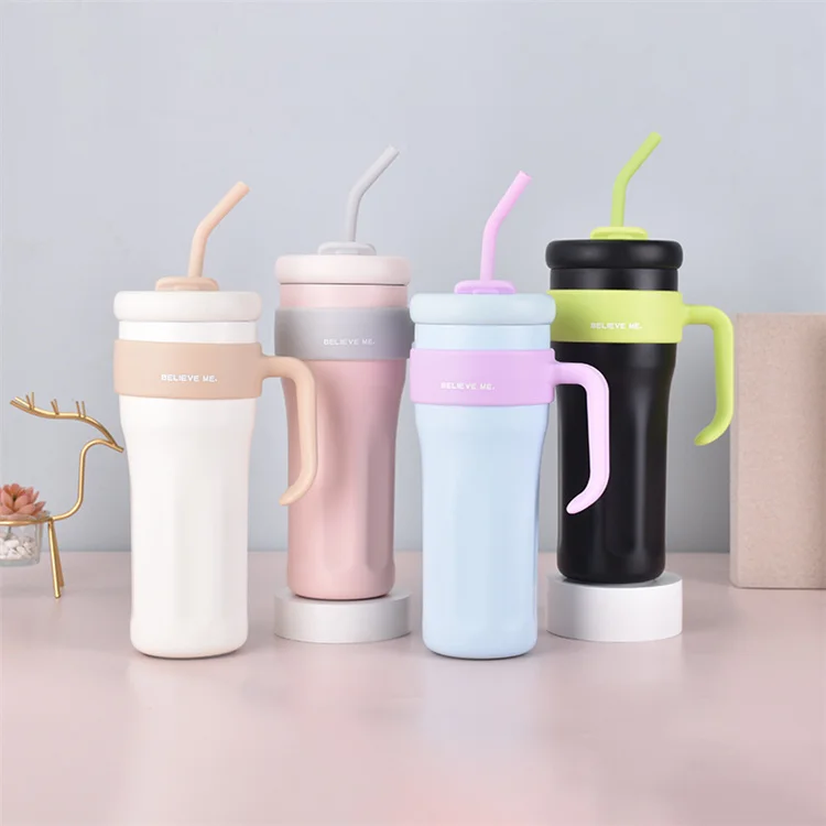 New 40oz Sublimation Tumbler with Black Handle Hot Water Bottle for Painful Periods Cute Woman Presents