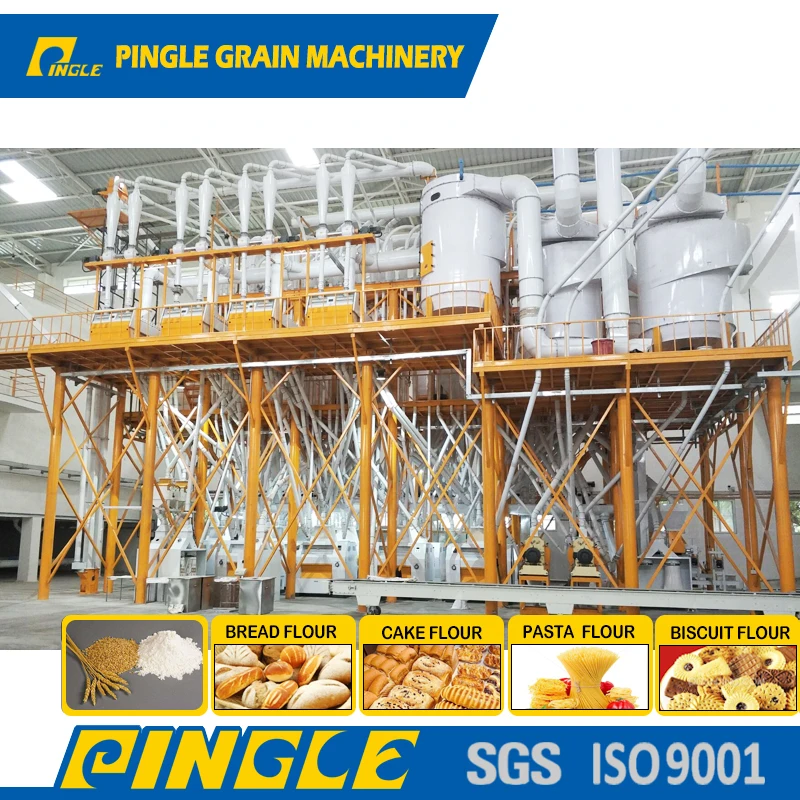 42T 52T 62T 82T  Automatic complete line wheat plant low price wheat flour milling plant wheat flour mill manufacturer
