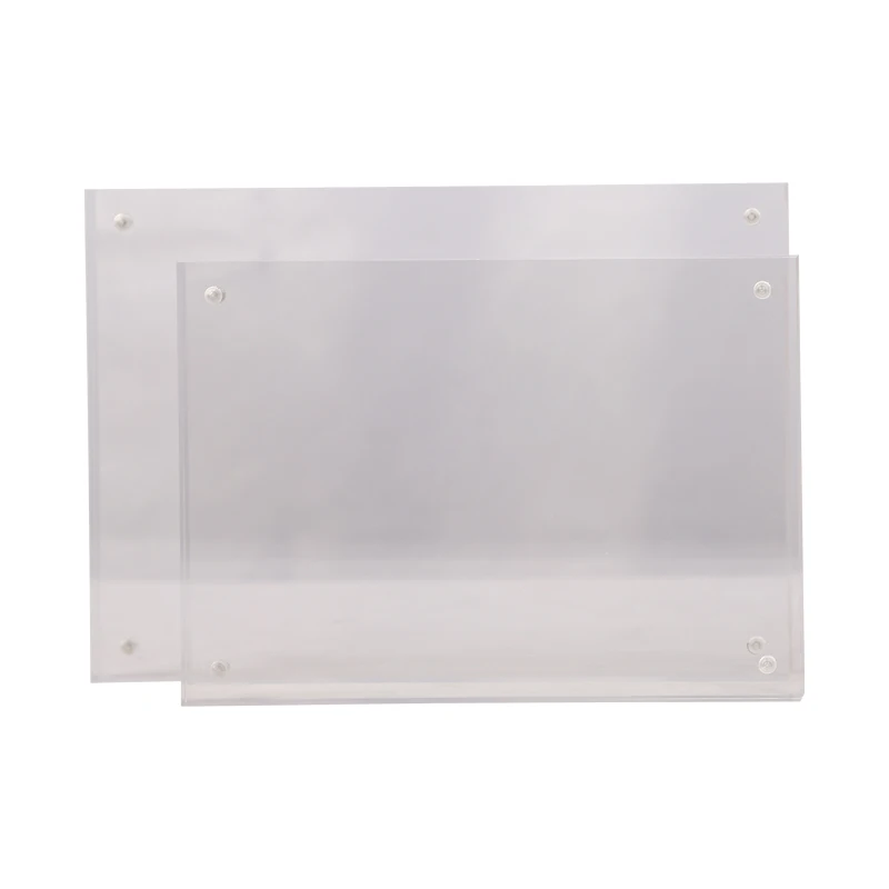 Acrylic Sheet For Photo Frame Accept Custom Clear Acrylic Magnetic Photo Frame Tabletop Display Decorative