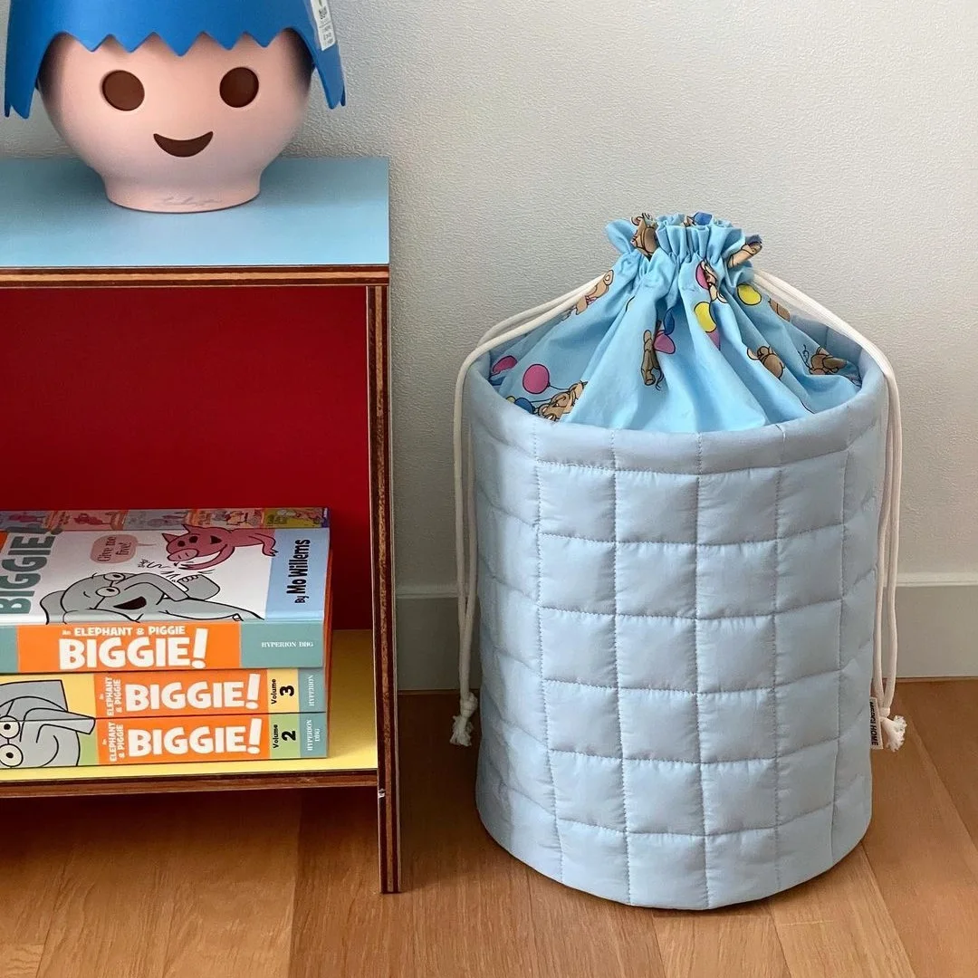 Canvas Foldable Cotton Rope basket weaving with yarn Storage Baskets Toy Organizer