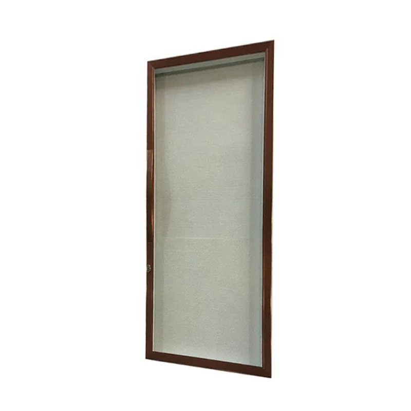 
Rose Gold Tempered Flat Glass Door for Beverage Freezer Cabinet 