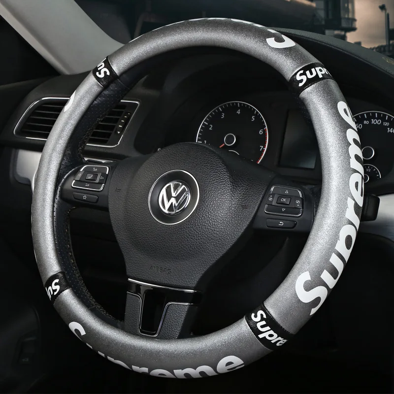Оптовая продажа Модный чехол на руль автомобиля с индивидуальным логотипом