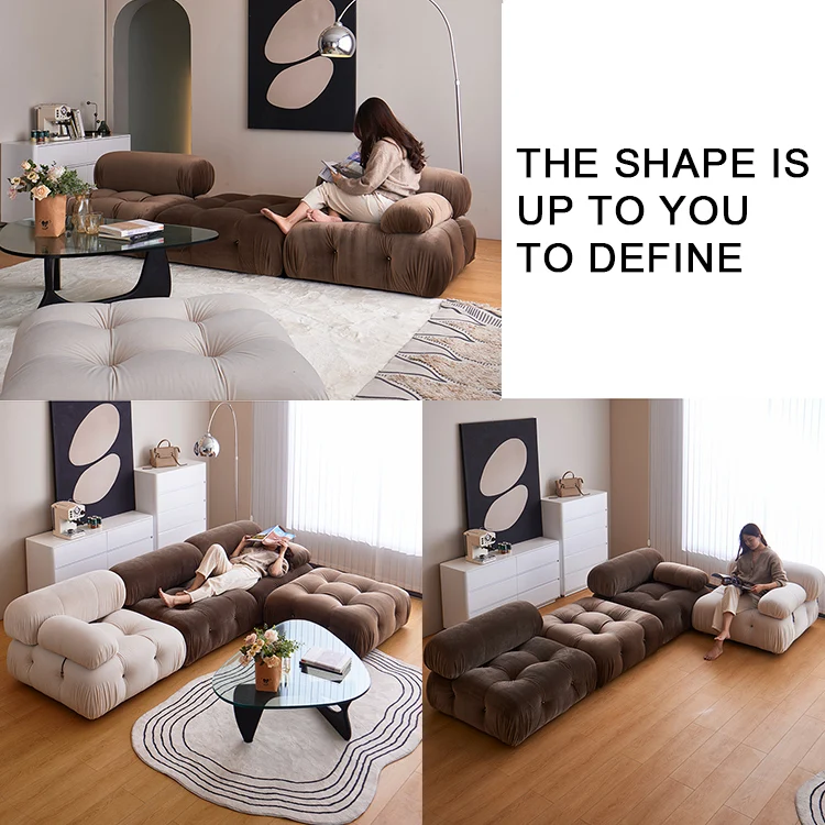 Набор диванов mario bellini мебель для гостиницы Современная Минималистичная маленькая всей квартиры