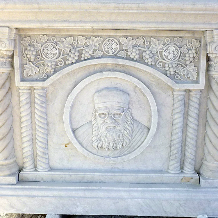 Factory wholesale Customizable exquisite Marble hand carved relief natural stone church altar