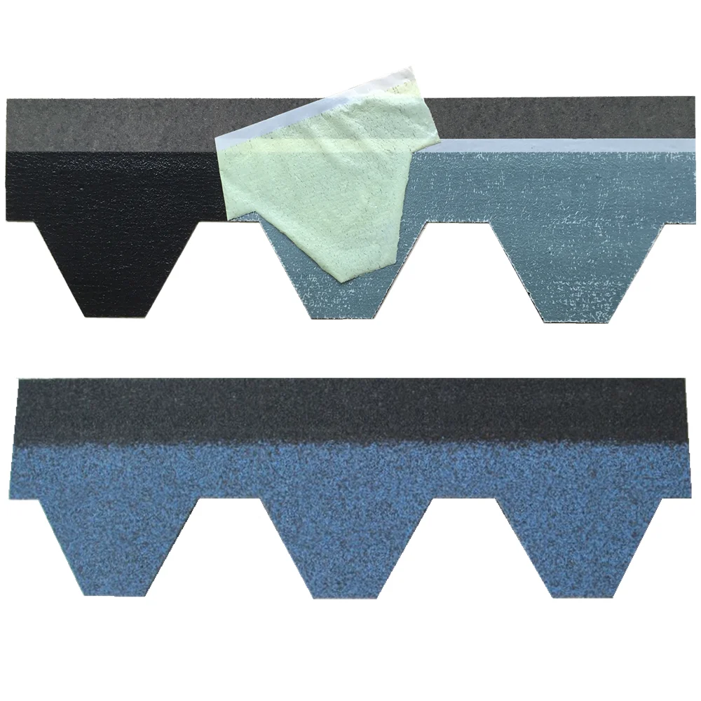 Light weight roof tile asphalt single layer wind resistance roofing shingles