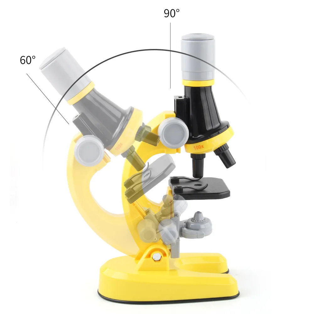 Microscope Kit 400X 1200X Science Kit Experiments Educational Toys For Kids Beginner