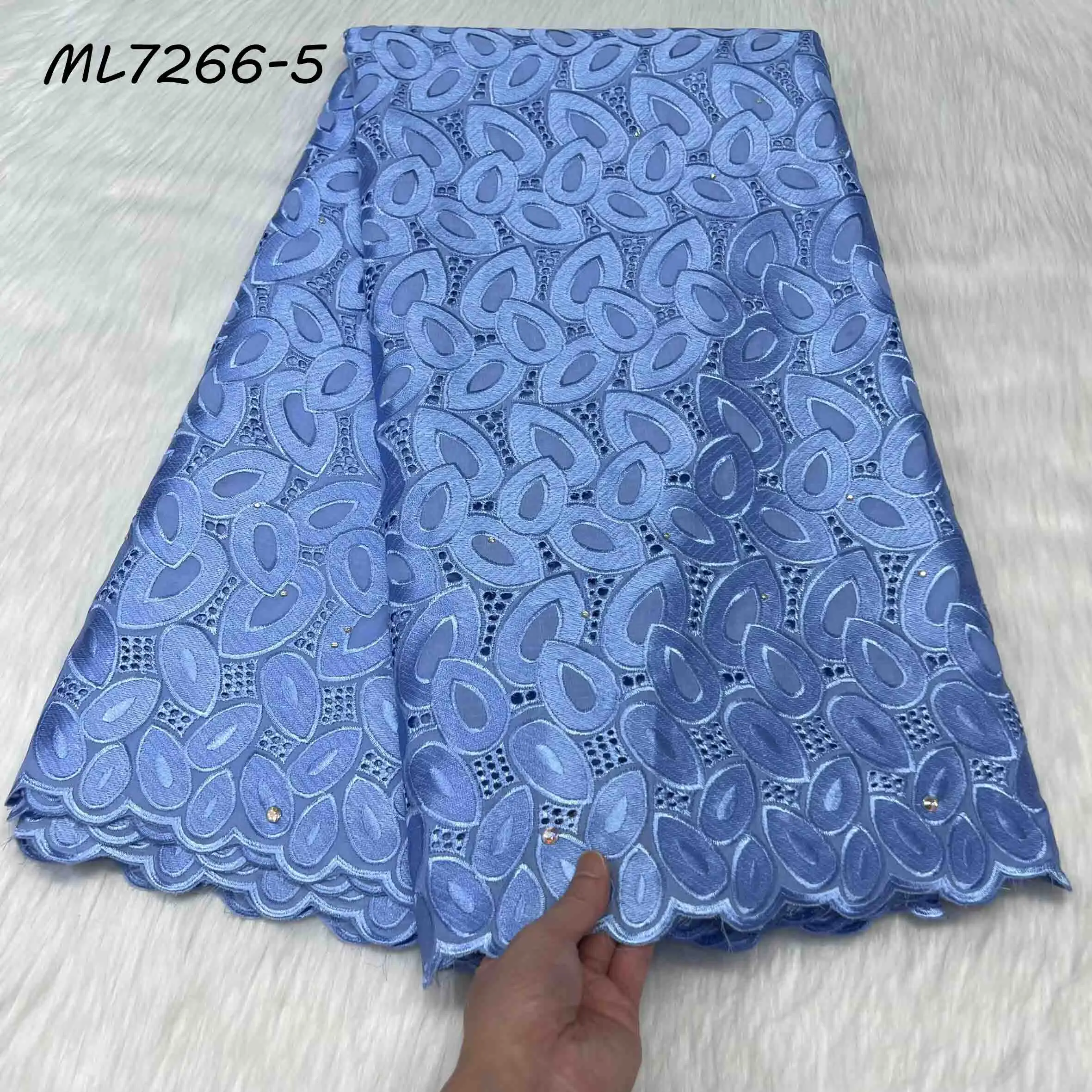 5yard green high quality african bazin riche blouse fabric with beads handmade gold lines swiss voile lace fabric