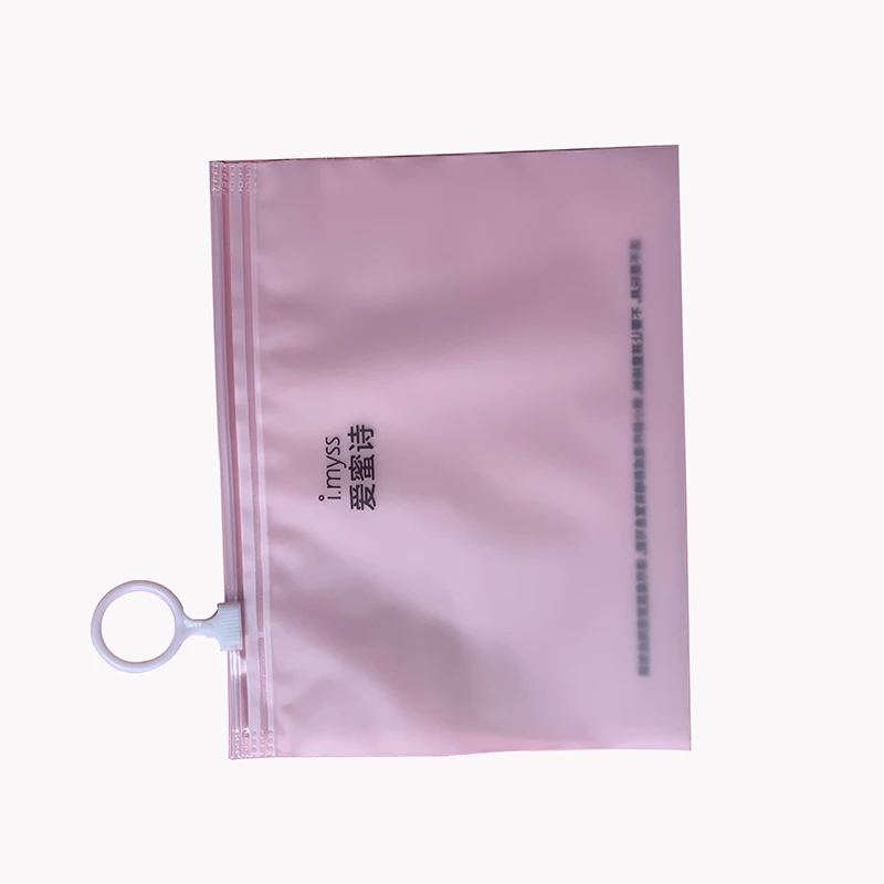 Custom printed apparel logo gift clear vinyl pvc zipper bags