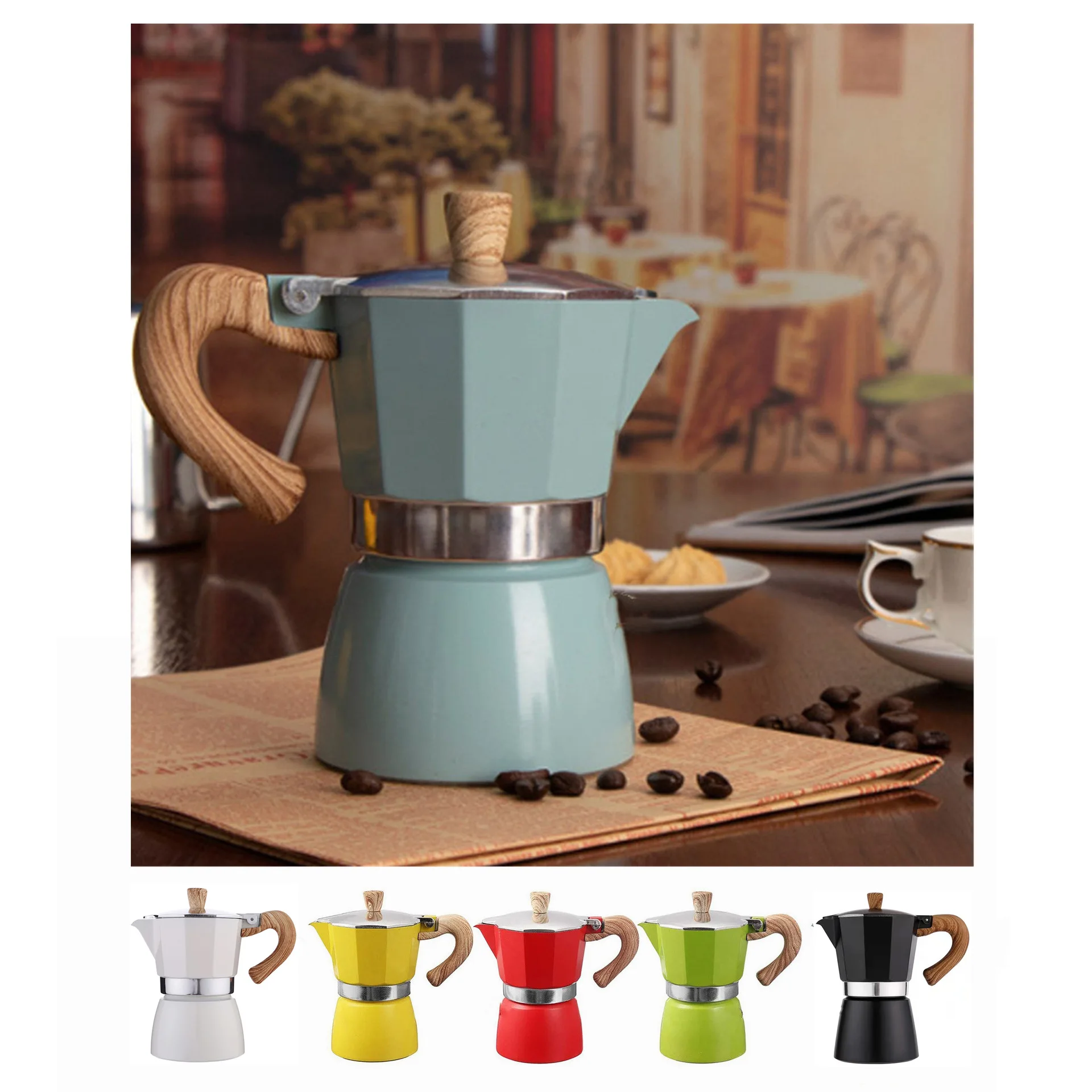 Wholesale High-temperature Resistant Glass Coffee Maker Drip porcelain ceramic Coffee Pot With Filter