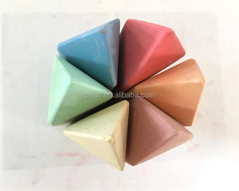 Factory price different package high quality Sidewalk Chalk triangle shaped Jumbo colored chalk