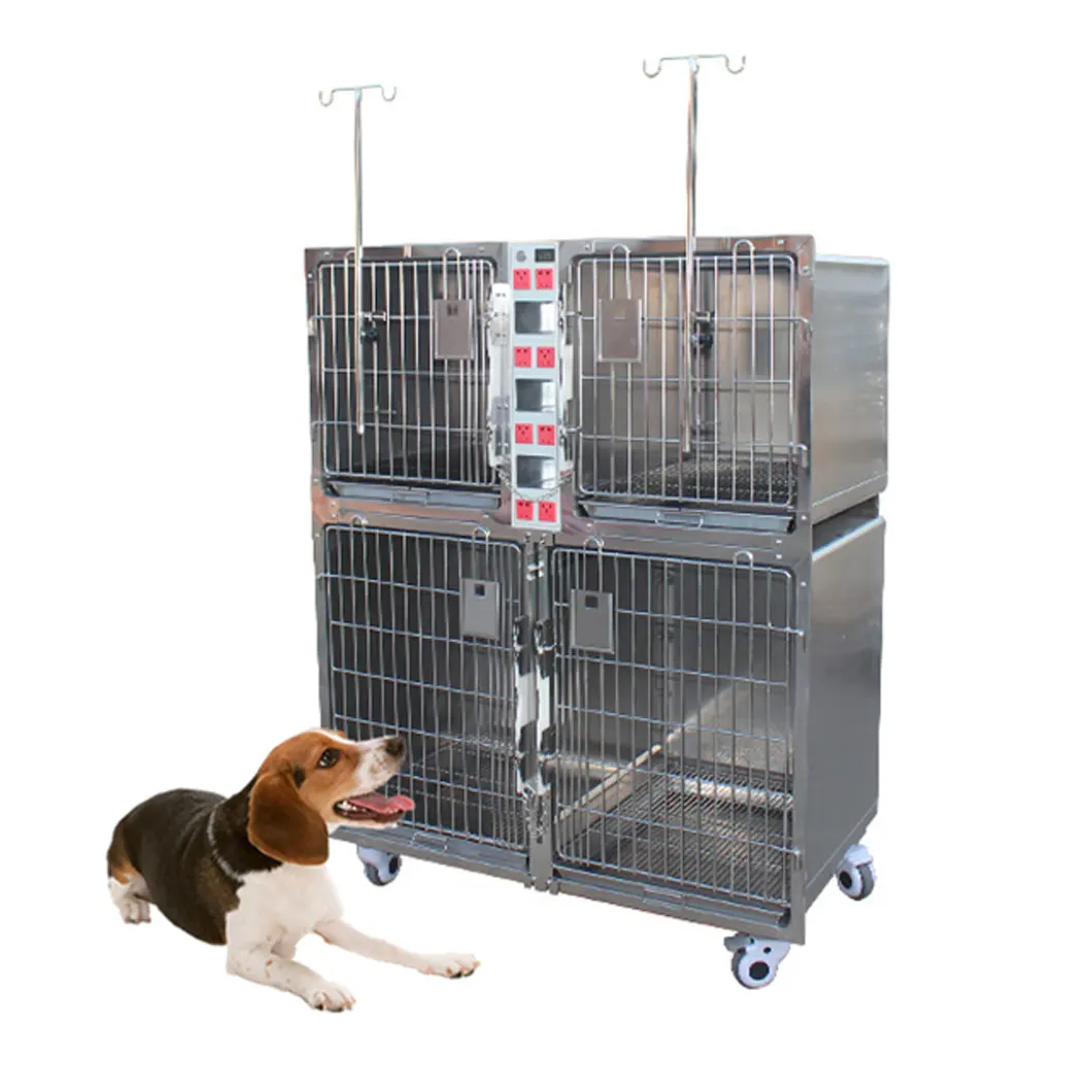 WTC-06 Pet hospital 304 Stainless Steel Animal Veterinary Dog hospitalization cage