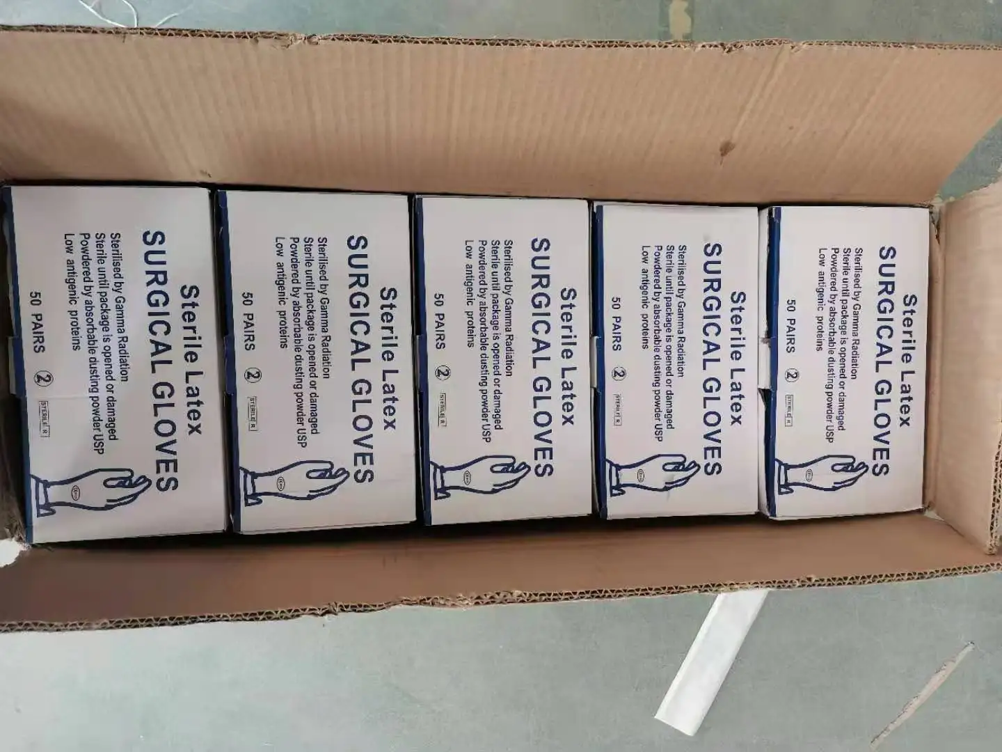 Medical latex gloves sterile/non-sterile natural latex gloves 9 inches 12 inches hot sale CE ISO