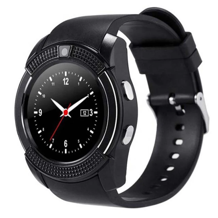 V8 Smart Watch Phone BT Call Camera Fitness Tracker Blood Pressure Monitor Support TF SIM Card Bracelet Sport Smartwatch