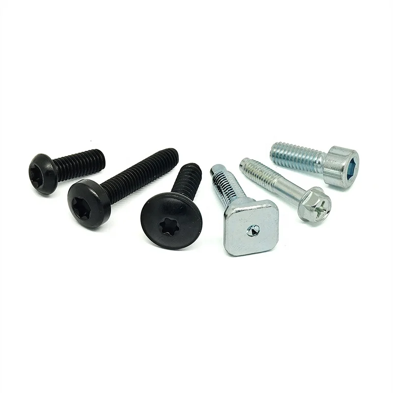 High strength galvanized screws customized slotted machine screws and cap bolt for auto parts