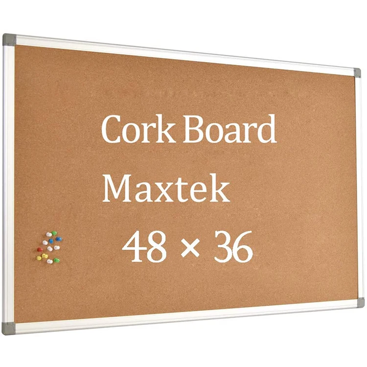 
Small Wall Hanging Message Memo Picture Board Decoration Cork Board For Home Office School With 24 Push Pins 