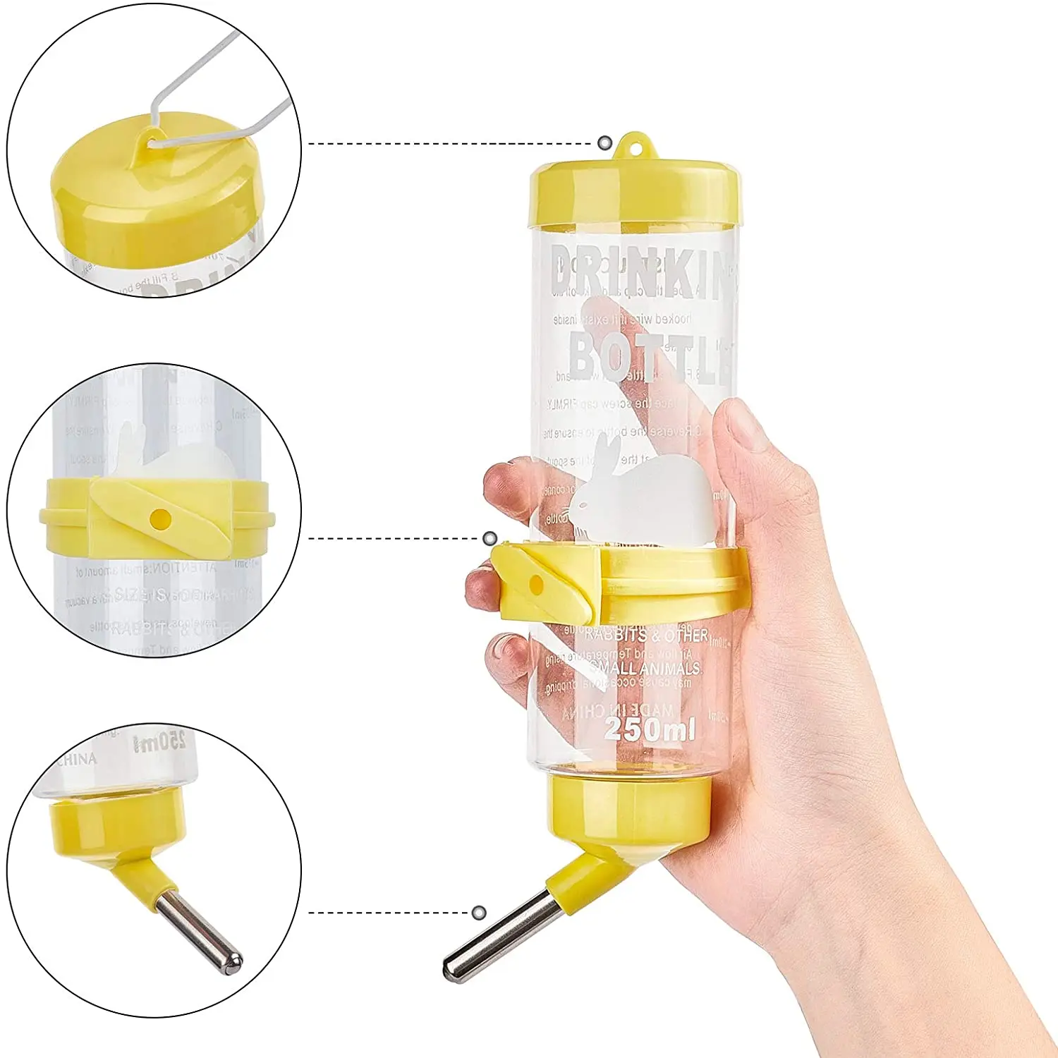 Hamster kettle automatic water feeder small pet cat rabbit water dispenser hanging water dispenser