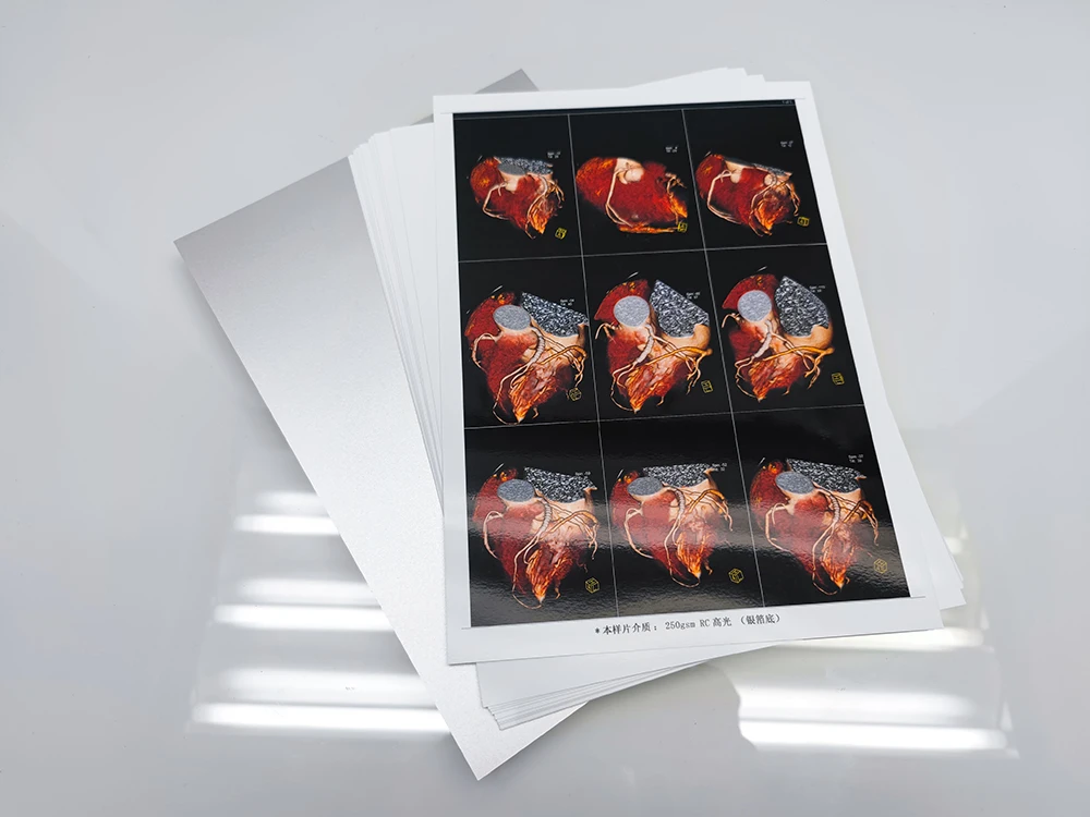 L & B новая глянцевая фотобумага премиум класса 250G RC с задней стороной из высококачественной серебряной
