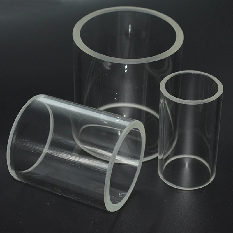 
Large Diameter Fire Polishing Clear Tube Both Side Open Quartz Glass Cylinder Tube 