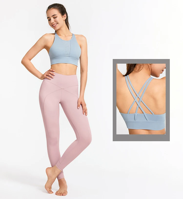 Lulu new style yoga pants high waist, nude, hip lift, quick dry solid color fitness pants sports running tight yoga suit woman