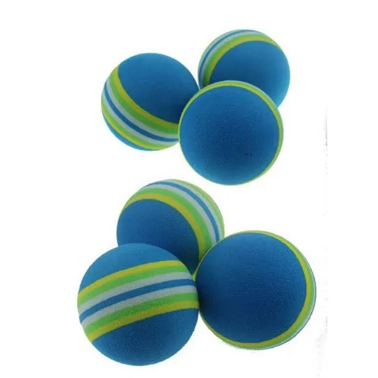 Pet Rainbow Foam Fetch Training Balls Interactive Dog Funny Toys