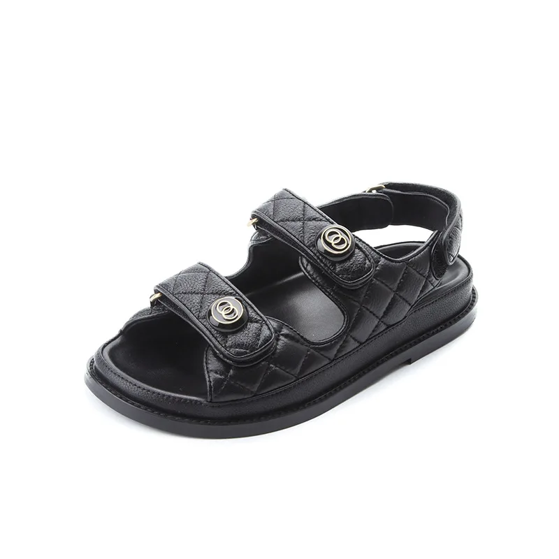 Latest Ladies Summer Shoes And Sandals Women Thick Sole Outside Wear  Fashion outdoor Slipper Slippers