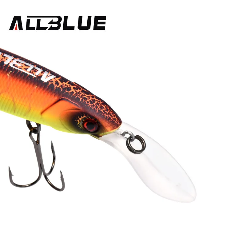 ALLBLUE GEEKO 132SF Rattle Wobbler Fishing Lure Slow Floating Minnow bait
