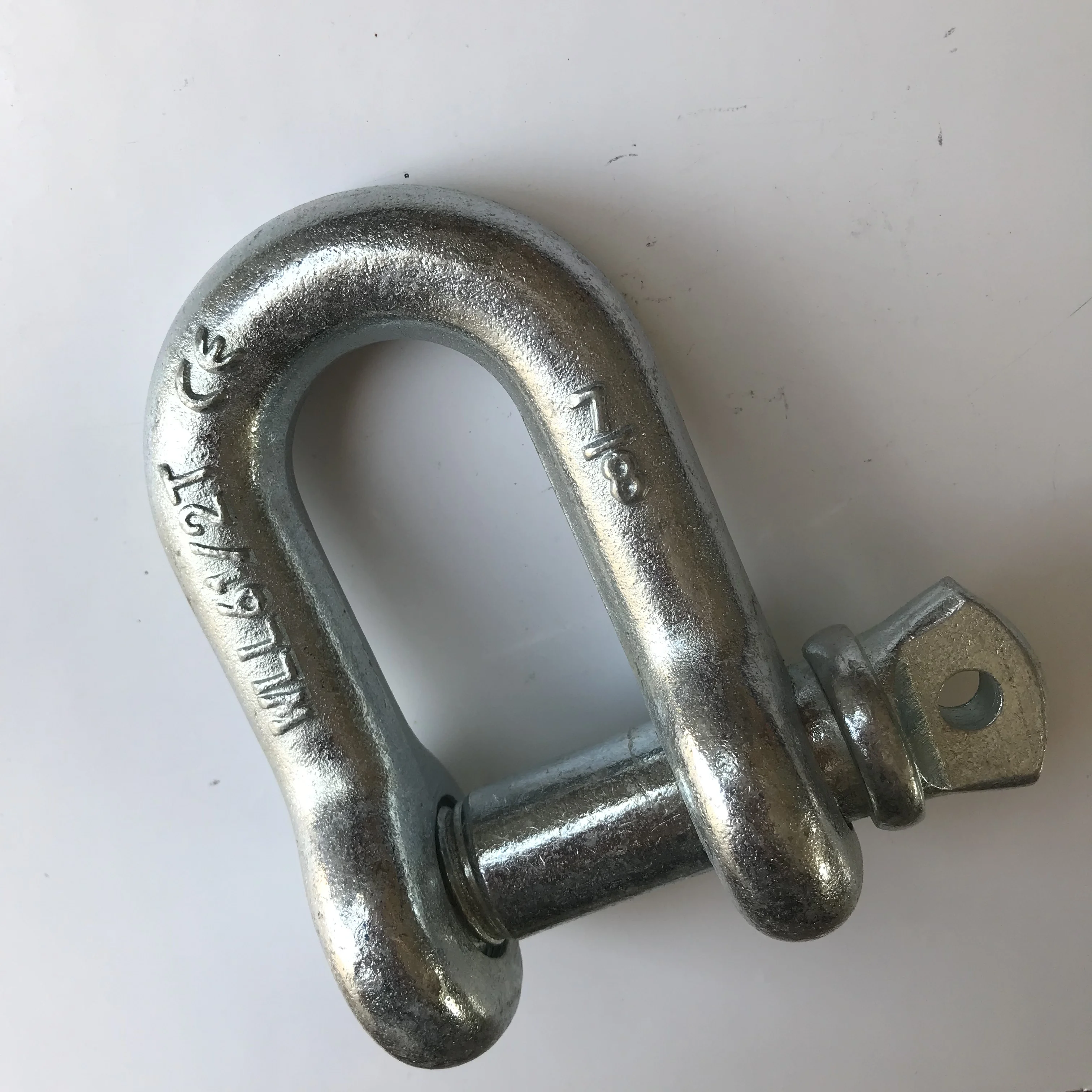 
High Quality OEM Customized Forged U Shackle 25 Ton D Shackle Safety Lock Pin 