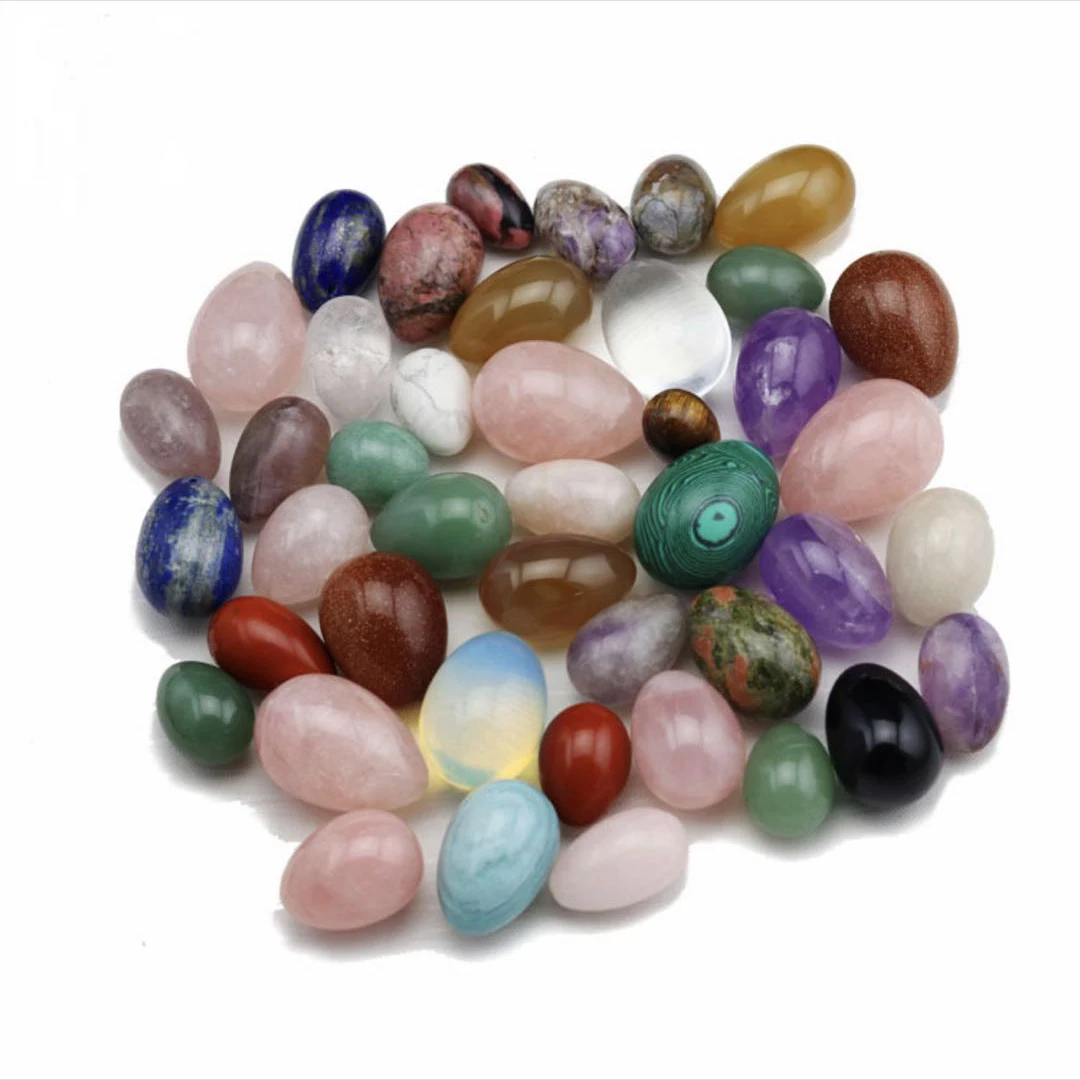 100% pure handmade eggs various kind of Crystal Egg natural jade Rose quartz clear quartz red crystal