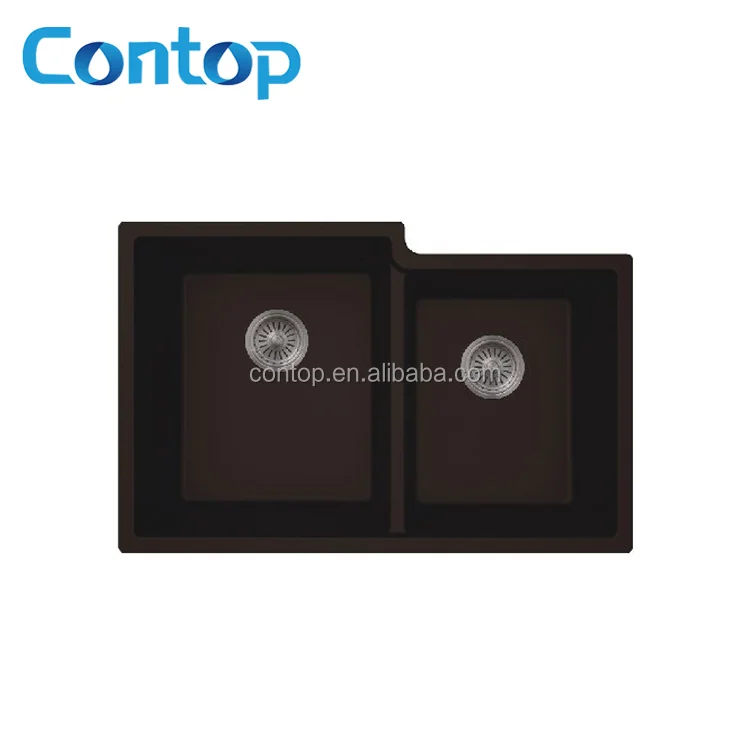 Commercial Sink Cabinet Kitchen Sink Narrow Kitchen Sink Stainless Steel Undermount Double Bowl Modern Desgin Square