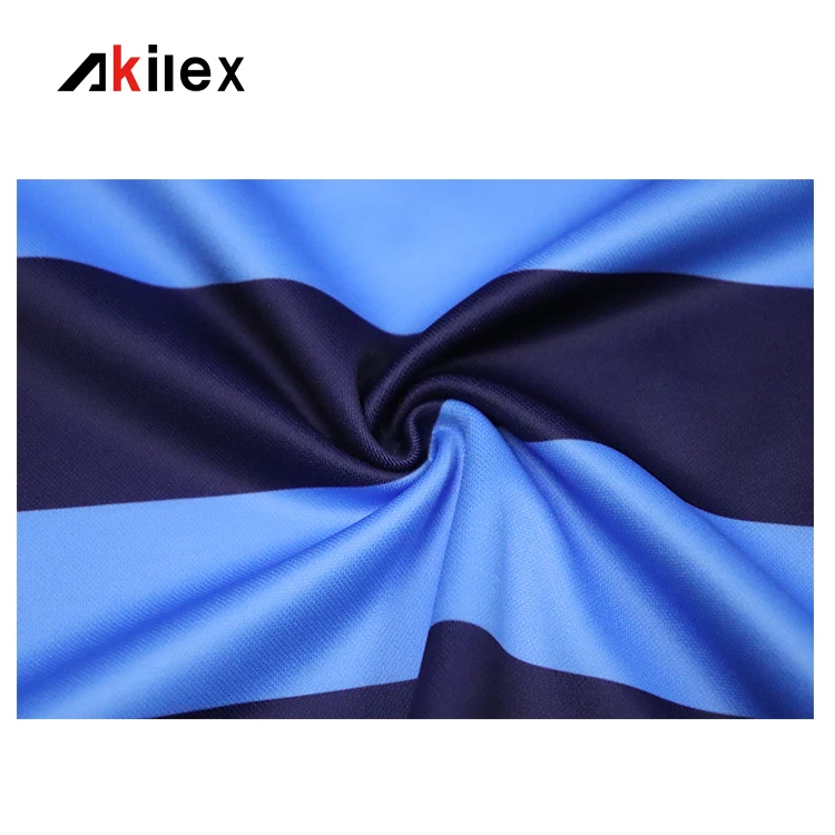sublimation customization wholesale rugby shirt stripes Custom High Quality polyester rugby jersey shirt