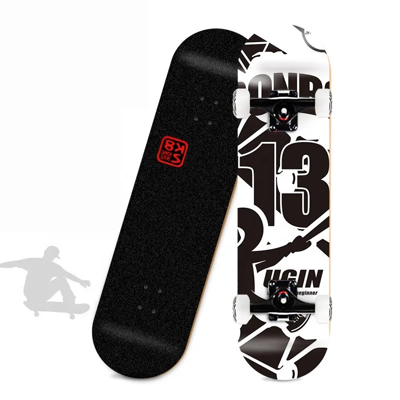 Wholesale Long Size Durable Design Maple Wood Printing Cruiser Board Skateboard