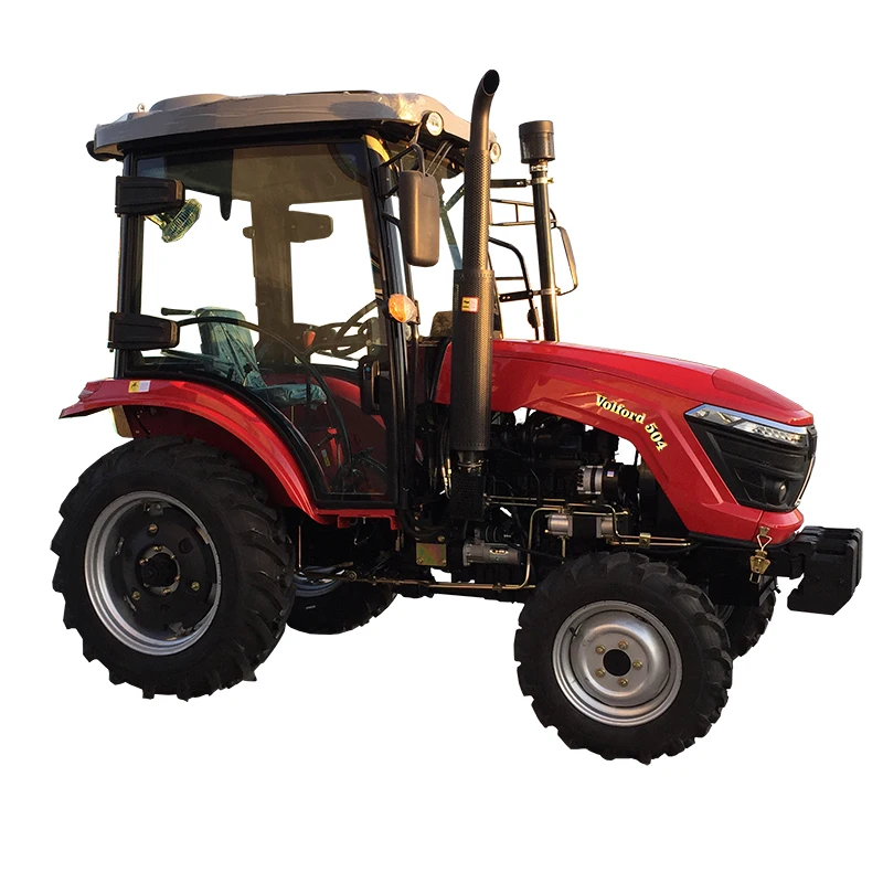 CHINA 50hp 4wd 4x4 traktor 504 farm tractors with heated and ac cab , front loader for agriculture