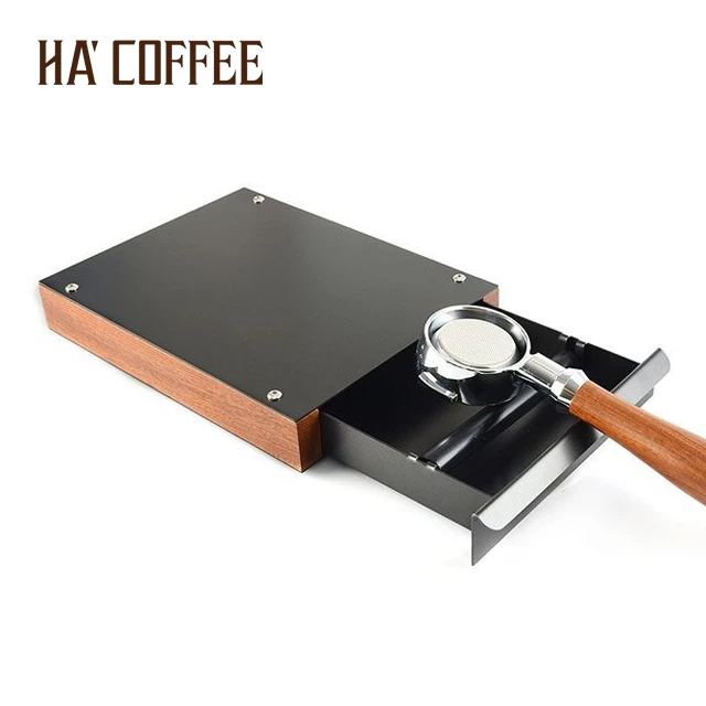 Оптовая продажа по заводской цене ящик для кофейных капсул из нержавеющей стали аксессуары бариста ореховая коробочка