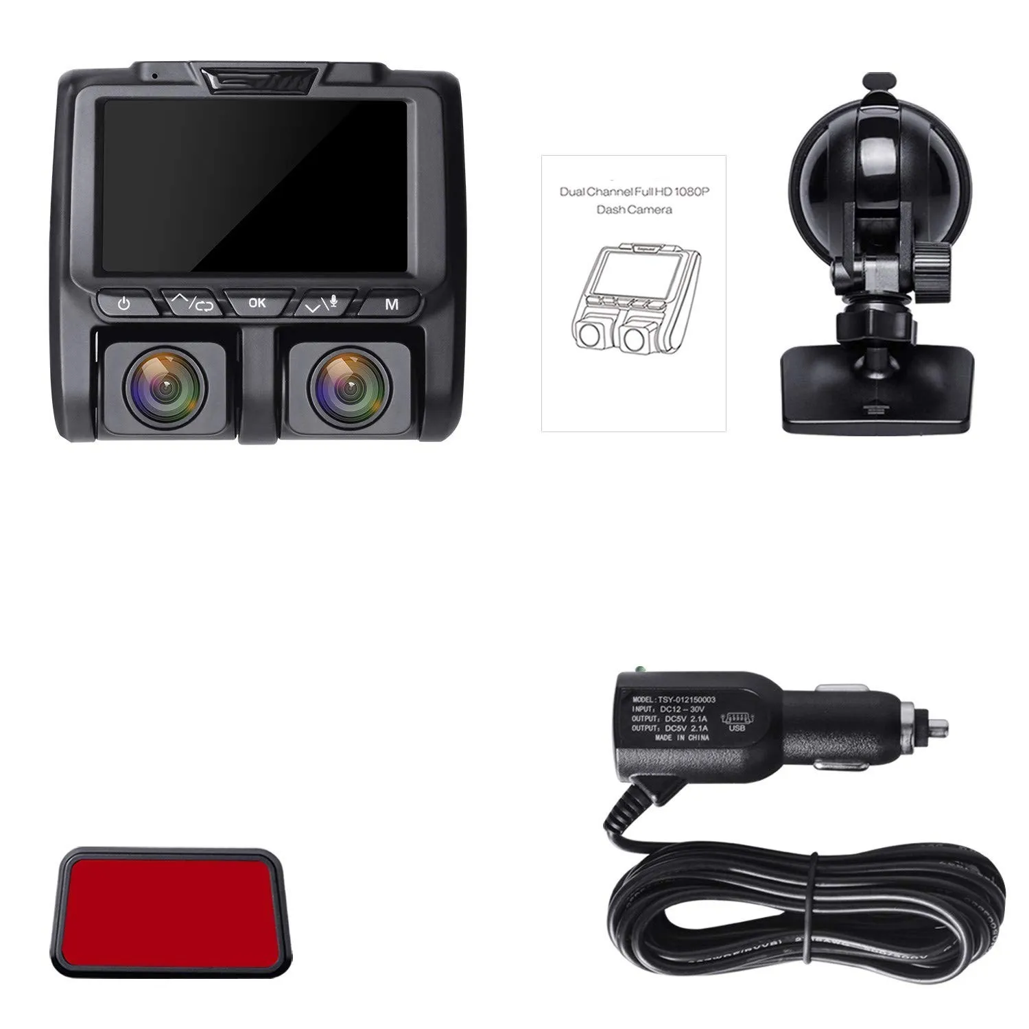 dual lens full hd 1080p cam black box car camera video recorder small front and inside CAR DVR blackvue 2 channel dash cam