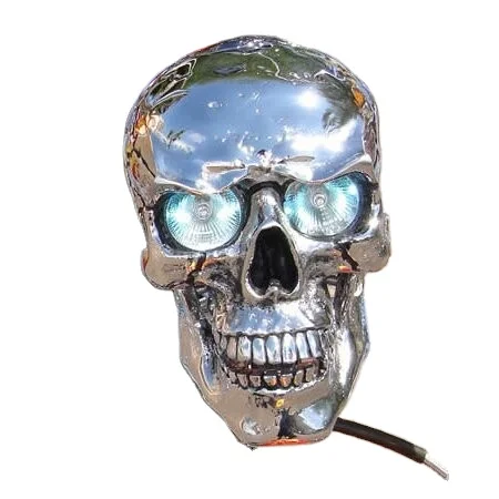 Practical Motorcycle Skull Headlight Unique Retro Front LED Lamp Halloween Motor Light Decoration Motorcycle Accessories