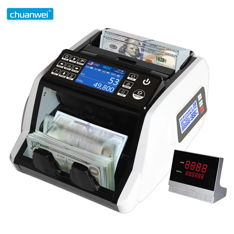 Al-910 Portable Banknote Counter with 3.5 LCD Display Best Quality Money Counting Machine for Cash Management for Bank Use