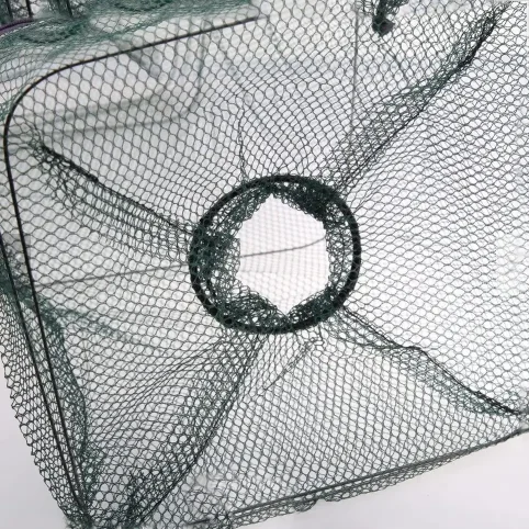 Collapsible foldable crab trap fishing net pe fishing accessories aquaculture trap for crayfish trap