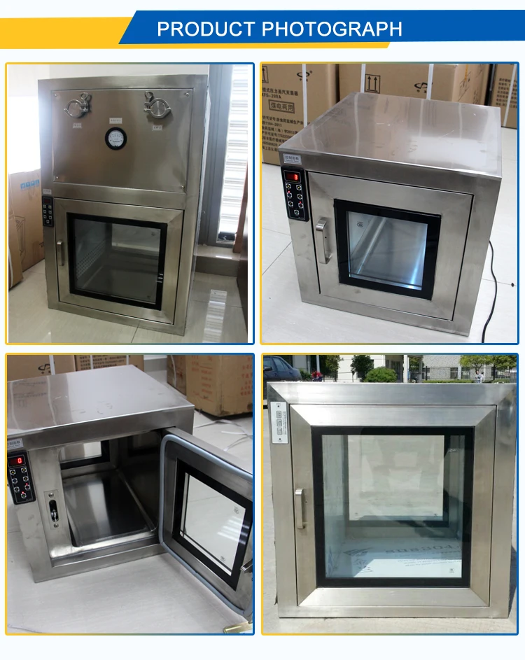 
Dynamic Pass Box Clean Room Transfer Box Lab Air Shower Pass Box 