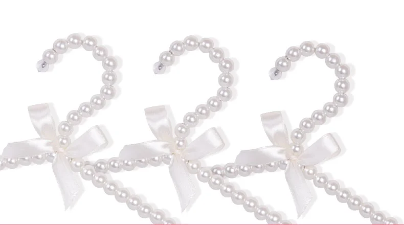 40cm Wholesale adult Perchas dress Hanger Coat Hanger Clothes Plastic White Pearl Hanger For Garments Display