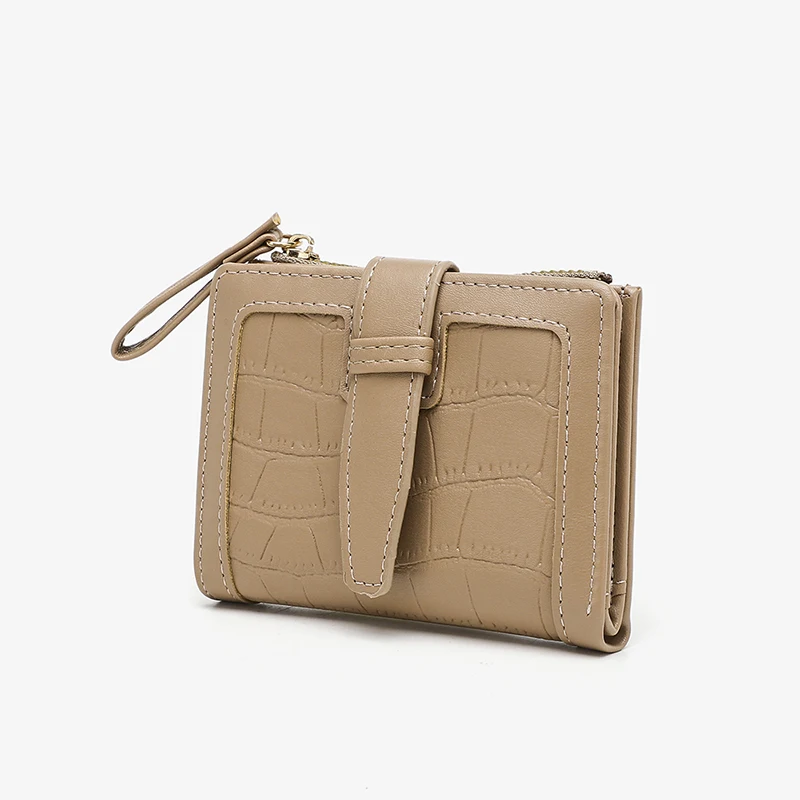 Мужской короткий кошелек с черной ручкой