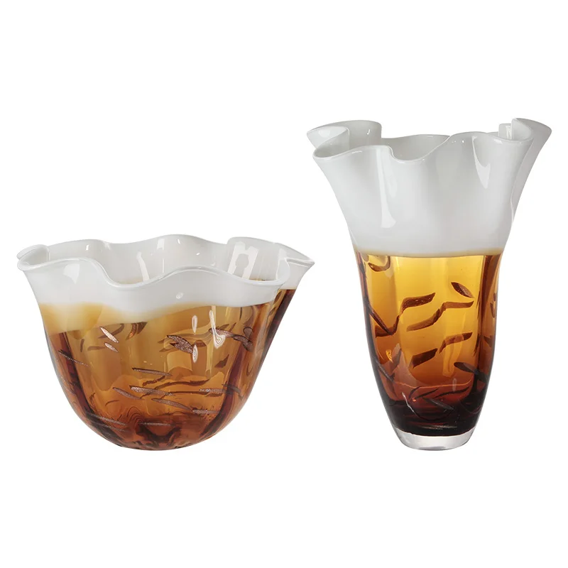 Cheap Different Sizes European Style Decorative Vase Hydroponic Clear Plant Flower Shaped Glass Vase